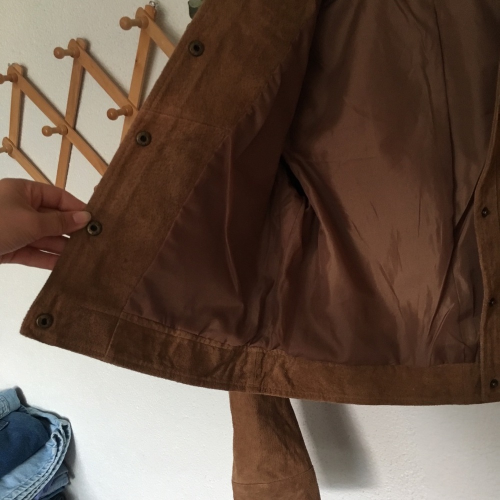 VTG Suede Leather Jacket - Picture 4 of 6